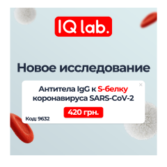 Нове дослідження: антитіла IgG до S-білка коронавірусу